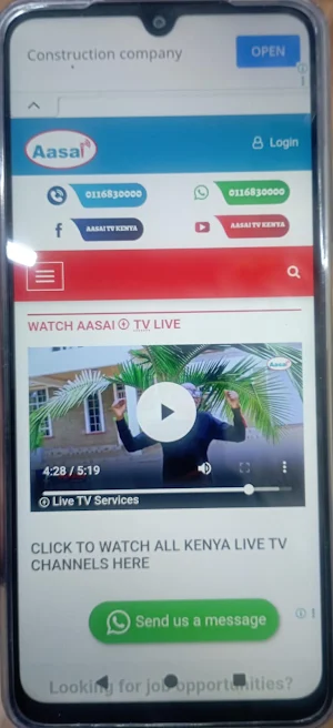 Aasai TV Kenya Live Screenshot 2