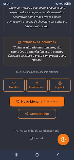 Menu na Mesa app Screenshot 3