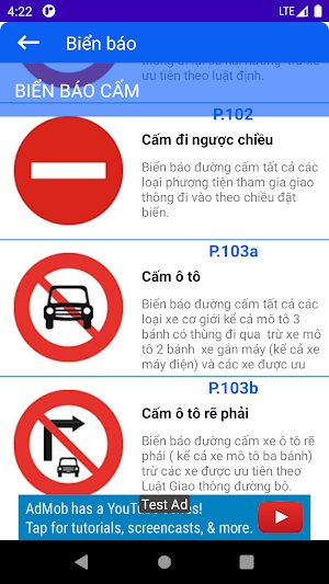 Bộ đề 600 câu ôn thi GPLX Screenshot 2