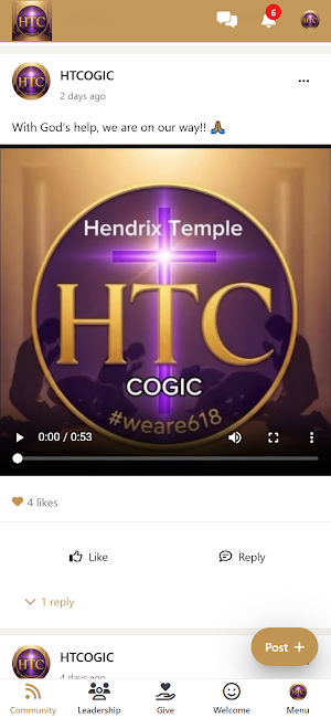 Hendrix Temple COGIC Screenshot 0