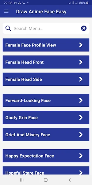 Anime Face Draw Tutorials Screenshot 0