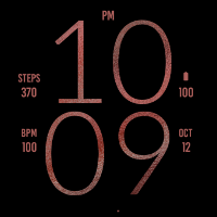 Rose Gold Light Watch Face