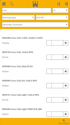 Getränke Waldhoff Kundenportal Screenshot 0