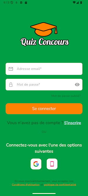 Quiz Concours Screenshot 1