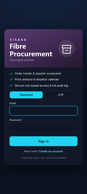 Visaka Fibre Procurement Screenshot 0