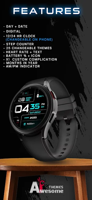 Dotline - Dark Watch Face Screenshot 3