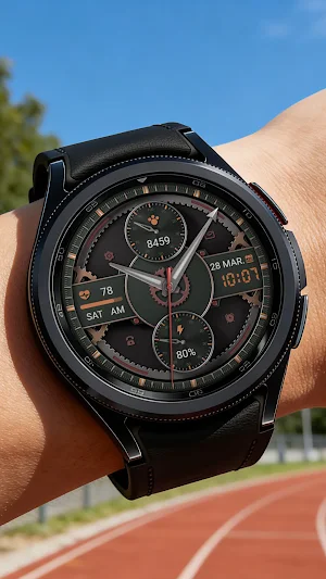 ZKin Watch Face Agate Orange Screenshot 1