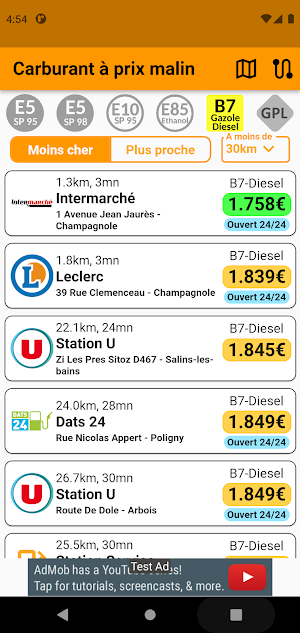 Carburant à prix malin Screenshot 0