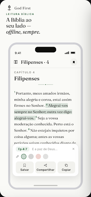 God First: Devocional e Oração Screenshot 1