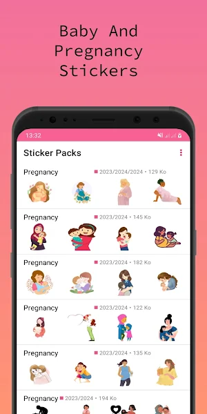 Pregnancy Stickers Screenshot 0