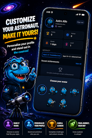 AstroAllo: Dino Space Games Screenshot 0