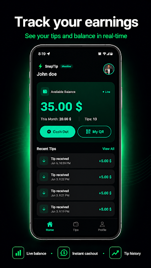 SnapTip: Receive Digital Tips Screenshot 3