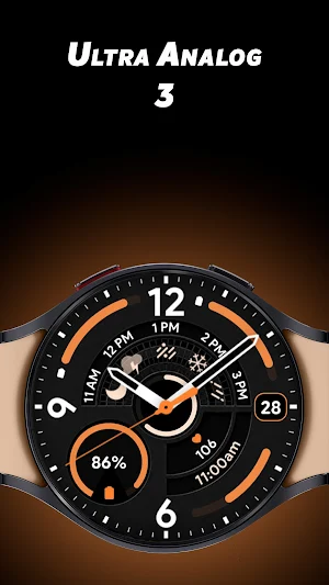 Ultra Analog 3 - Watch face Screenshot 0