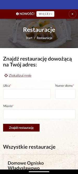 Restauracja Domowe Ognisko Screenshot 0