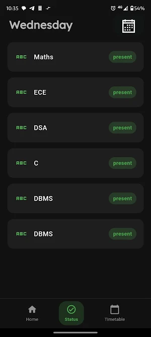 BunkMate: Attendance Tracker Screenshot 1
