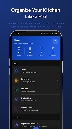 MenuPOS-Restaurant Billing POS Screenshot 2