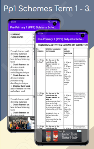 PP1 Schemes of work. Screenshot 1