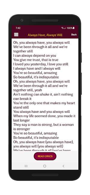 Bryan Adams Lyrics Wallpapers Screenshot 3