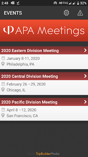 APA Meetings Screenshot 1