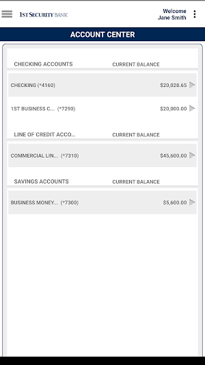 1st Security Business Screenshot 0