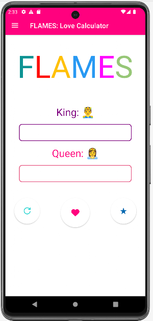 FLAMES : Love Calculator Screenshot 0