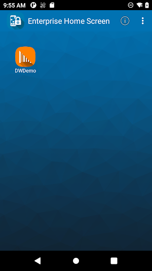 Zebra Enterprise Home Screen Screenshot 0