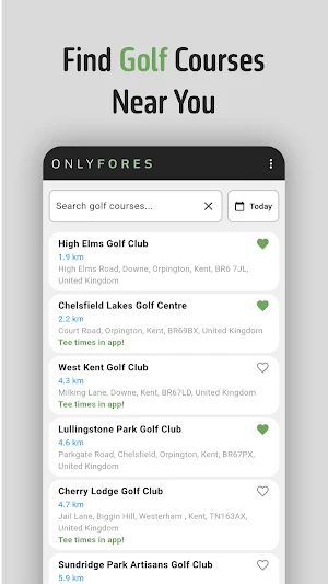 OnlyFores: Golf Tee Times Screenshot 3