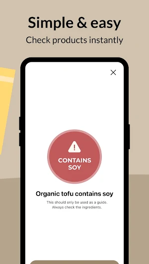 Soy Free Scanner Screenshot 2
