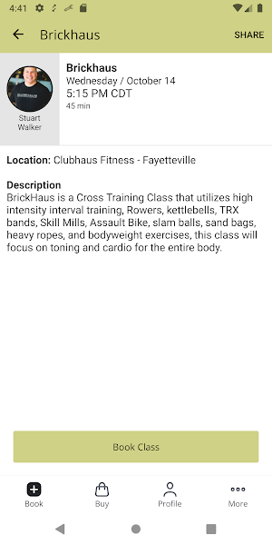 CLUBHAUS FITNESS Screenshot 2