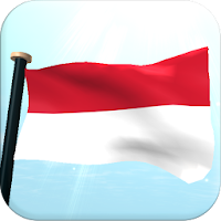 Monaco Flag 3D Free Wallpaper