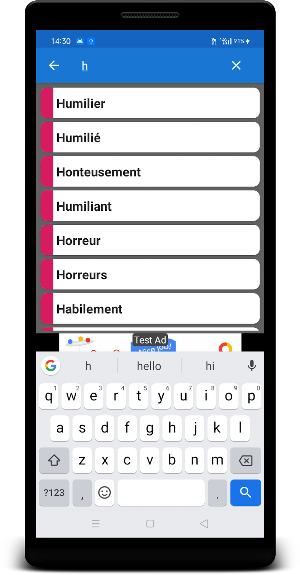 French To German Dictionary Screenshot 2