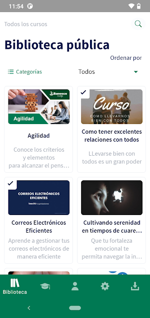 Aprendizaje Virtual Banesco Screenshot 1