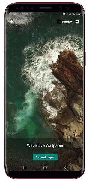 Beach Wave Live Wallpaper Screenshot 1