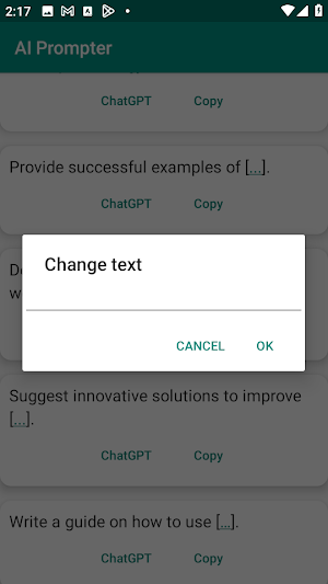 AI Prompter Screenshot 2