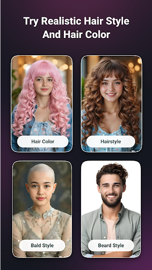 AI Hairstyle : AI Color & Bald Screenshot 0