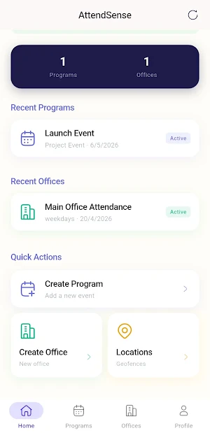 AttendSense Screenshot 2