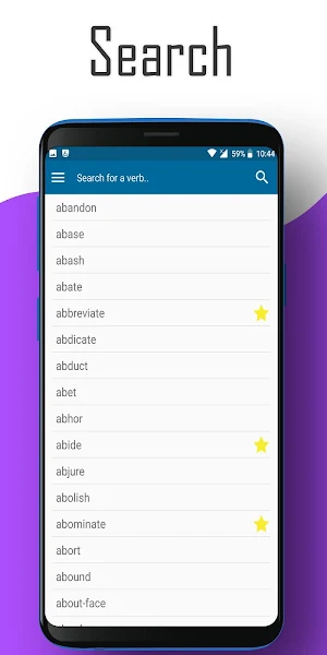 English verbs conjugation - offline Screenshot 1