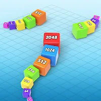 2048 Snake : Number Cube Snake