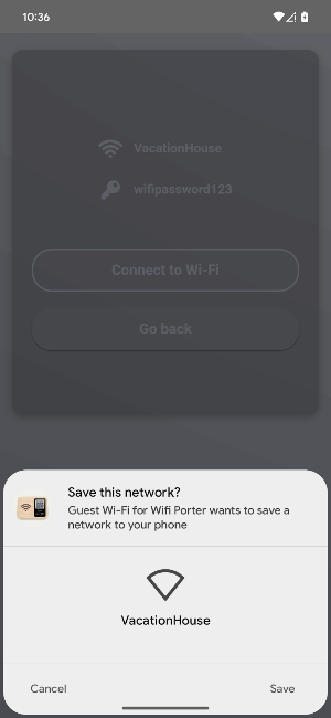 Guest Wi-Fi for Wifi Porter Screenshot 2