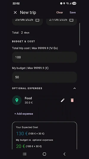 MyVacations Screenshot 2