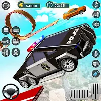 US Police Car: Ramp Car Games