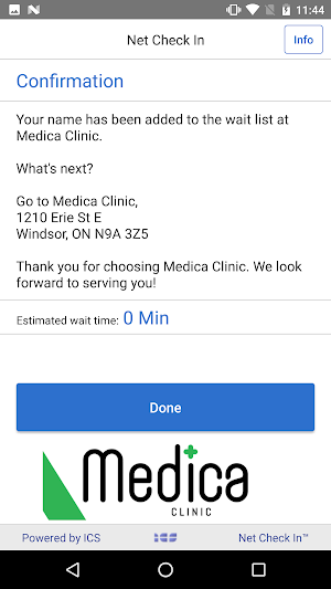 Net Check In - Medica Clinic Screenshot 2