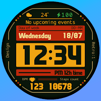 SH033 Watch Face, WearOS watch