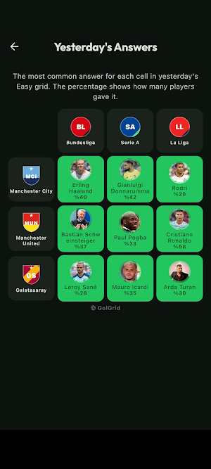 GolGrid: Football Tic-Tac-Toe Screenshot 2