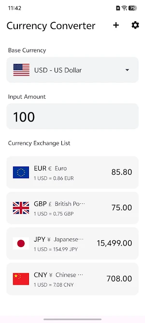Currency Converter Screenshot 0