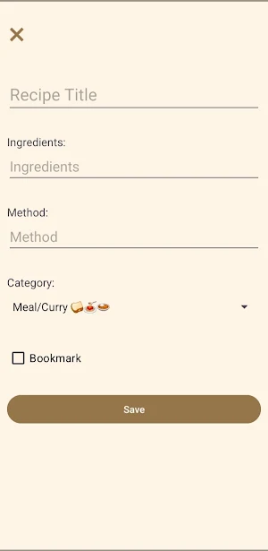 Recipe Notebook Screenshot 1