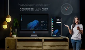 Computer Launcher - Dark Theme Screenshot 0