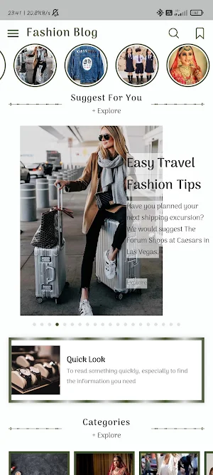 Fashion Blog Screenshot 0