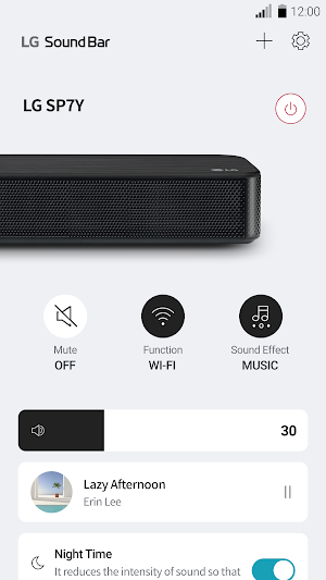 LG Sound Bar Screenshot 1