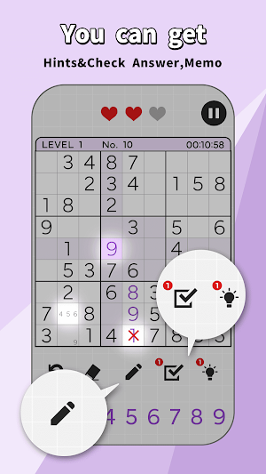 SUDOKU Classic Game Screenshot 1